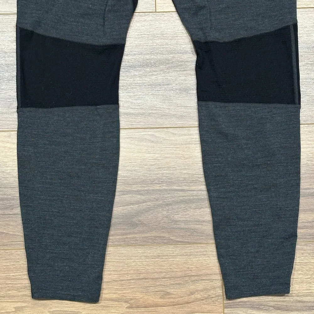 Icebreaker Merino Bodyfit Zone Legging in Gray/Black Size XXL